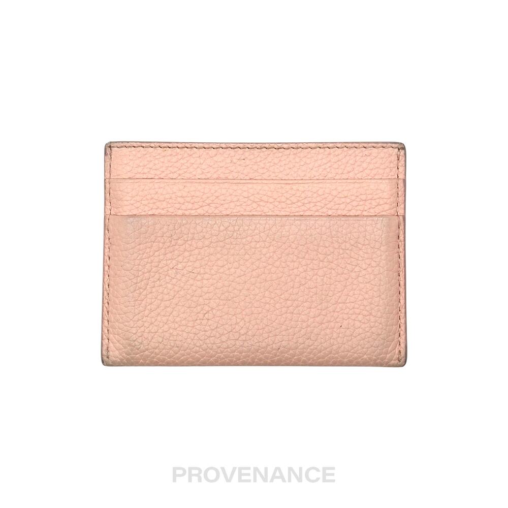🔴 Burberry Card Holder Wallet -TB Monogram Pink Leather - Picture 2 of 6